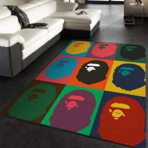 Bape Monkey Hypebeast Area Rugs Living Room Rug Us Decor