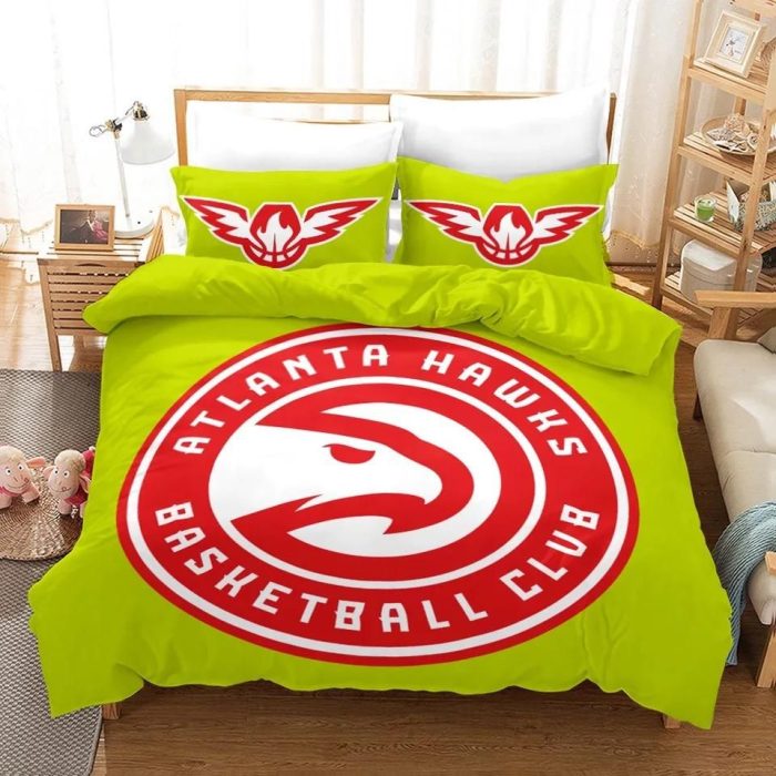 Basketball Atlanta Hawks Basketball #3 Duvet Cover Pillowcase Bedding Set Home Decor