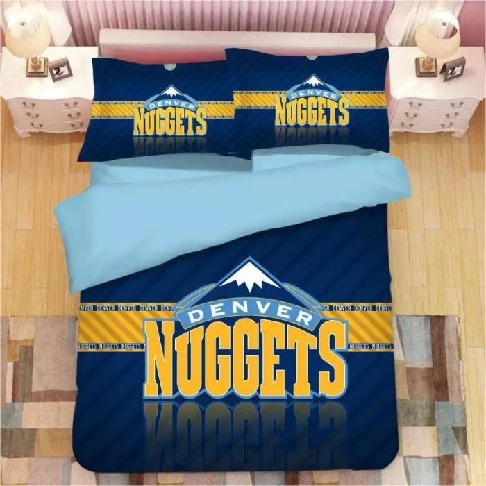 Basketball Denver Nuggets Basketball #24 Duvet Cover Pillowcase Bedding Set Home Bedroom Decor