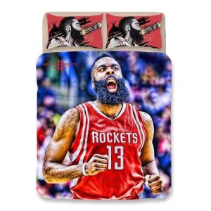 Basketball Houston Rockets James Harden 13 Basketball #11 Duvet Cover Pillowcase Bedding Set Home Bedroom Decor