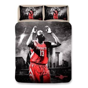 Basketball Houston Rockets James Harden 13 Basketball #2 Duvet Cover Pillowcase Bedding Set Home Bedroom Decor