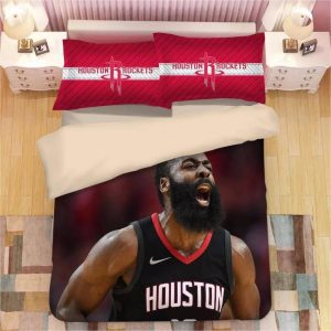 Basketball Houston Rockets James Harden 13 Basketball #25 Duvet Cover Pillowcase Bedding Set Home Bedroom Decor