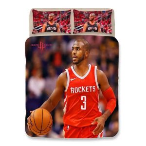 Basketball Houston Rockets James Harden 15 Basketball #16 Duvet Cover Pillowcase Bedding Set Home Bedroom Decor