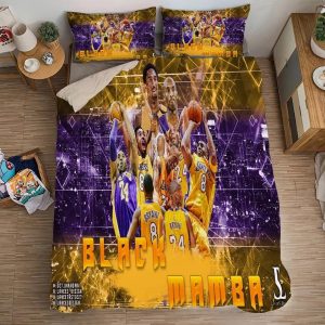 Basketball Lakers Kobe Bryant Black Mamba Basketball #20 Duvet Cover Pillowcase Bedding Set Home Decor