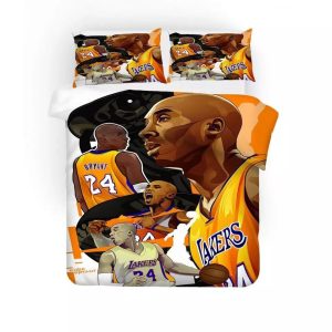 Basketball Lakers Kobe Bryant Black Mamba Basketball #27 Duvet Cover Pillowcase Bedding Set Home Bedroom Decor