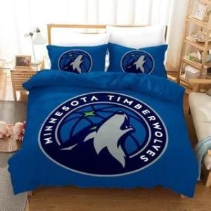 Basketball Minnesota Timberwolves Basketball #6 Duvet Cover Pillowcase Bedding Set Home Decor