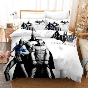Batman #3 Duvet Cover Pillowcase Bedding Set Home Bedroom Decor