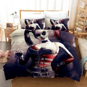 Batman Harley Quinn #1 Duvet Cover Pillowcase Bedding Set Home Bedroom Decor