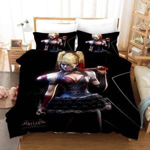 Batman Harley Quinn #2 Duvet Cover Pillowcase Bedding Set Home Bedroom Decor