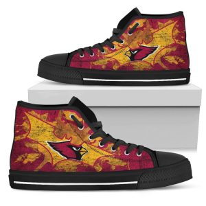 Batman Style Arizona Cardinals NFL Custom Canvas High Top Shoes