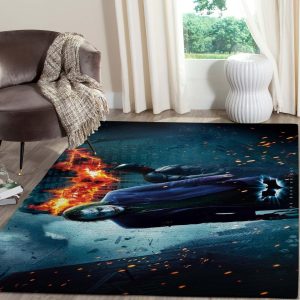 Batman Vs Joker Area Rugs Dc Comics Superhero Movies Living Room Carpet Floor Decor