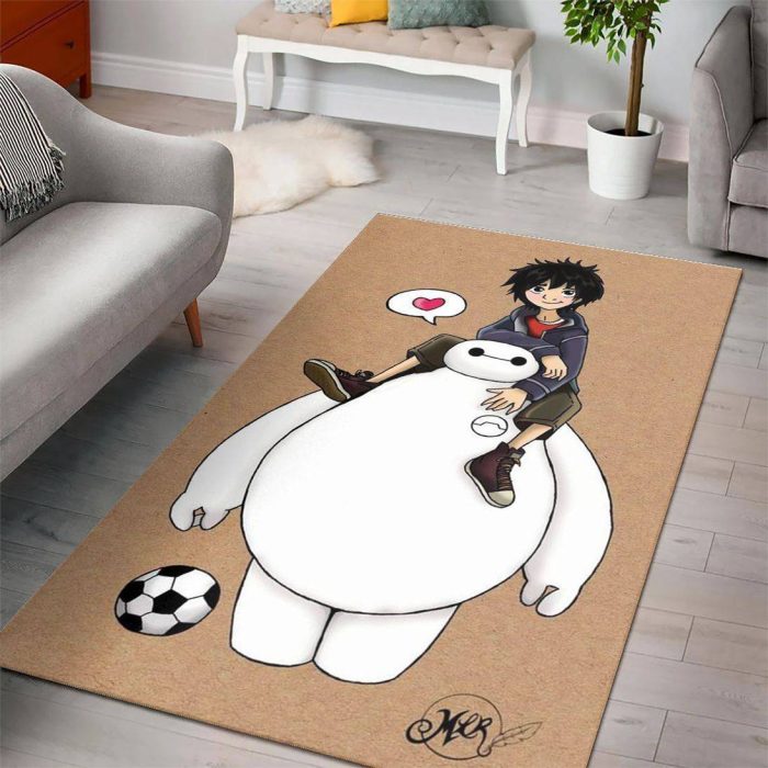 Baymax Big Hero 6 Disney Movies Area Rugs Living Room Carpet Floor Decor