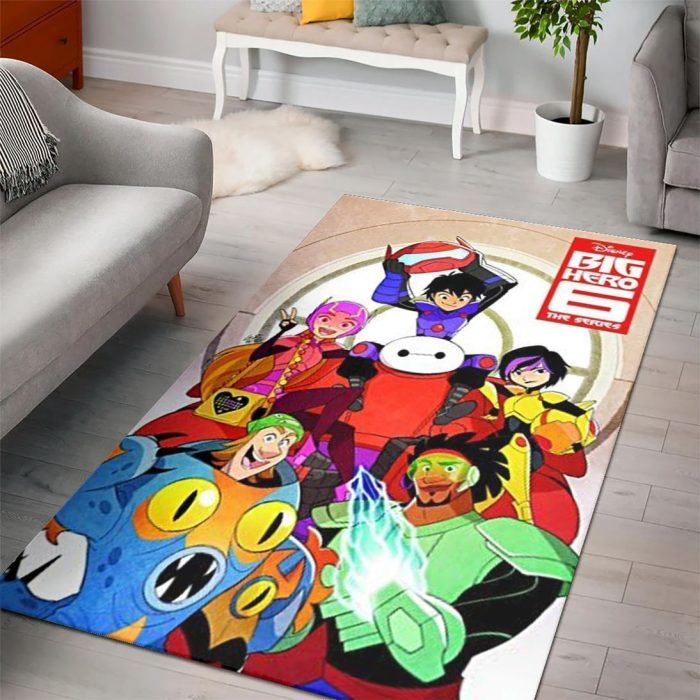 Baymax Big Hero 6 Disney Movies Area Rugs Living Room Carpet Floor Decor