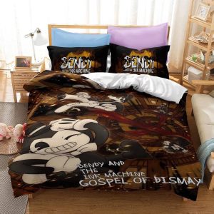 Bendy And The Ink Machine #18 Duvet Cover Pillowcase Bedding Set Home Bedroom Decor