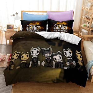Bendy And The Ink Machine #40 Duvet Cover Pillowcase Bedding Set Home Bedroom Decor
