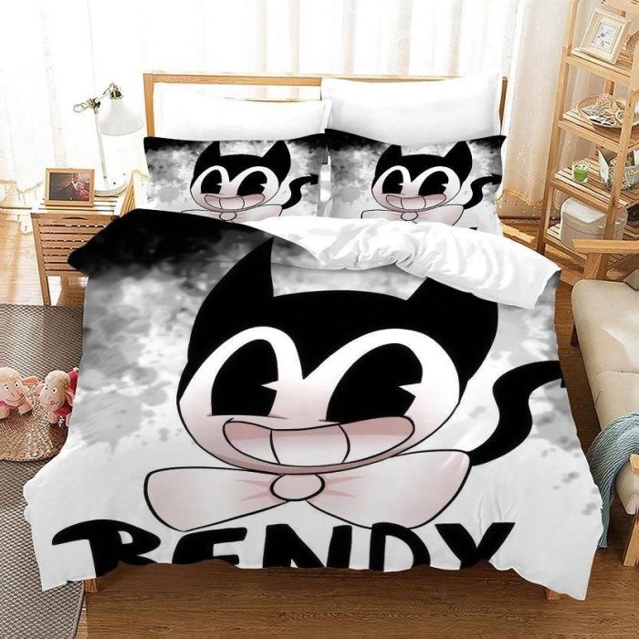 Bendy And The Ink Machine #40 Duvet Cover Pillowcase Bedding Set Home Bedroom Decor