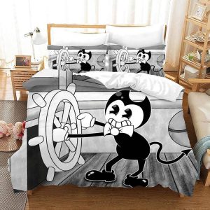 Bendy And The Ink Machine #42 Duvet Cover Pillowcase Bedding Set Home Bedroom Decor