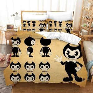 Bendy And The Ink Machine #44 Duvet Cover Pillowcase Bedding Set Home Bedroom Decor