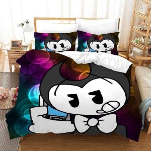 Bendy And The Ink Machine #45 Duvet Cover Pillowcase Bedding Set Home Bedroom Decor