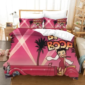 Betty Boop #14 Duvet Cover Pillowcase Bedding Set Home Bedroom Decor
