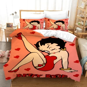 Betty Boop #15 Duvet Cover Pillowcase Bedding Set Home Bedroom Decor