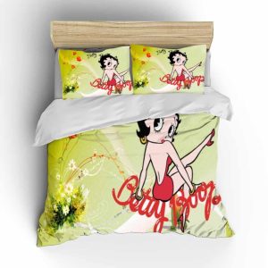 Betty Boop #2 Duvet Cover Pillowcase Bedding Set Home Bedroom Decor
