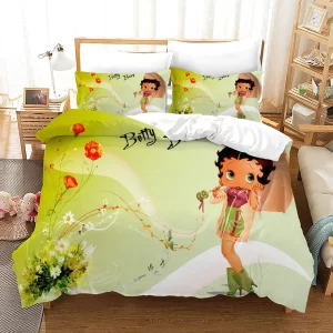 Betty Boop #20 Duvet Cover Pillowcase Bedding Set Home Bedroom Decor