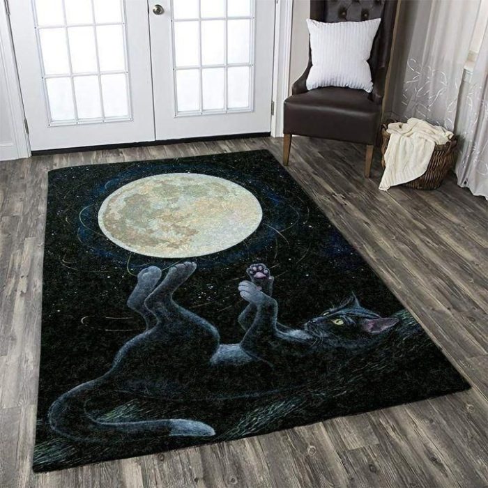 Black Cat Rug