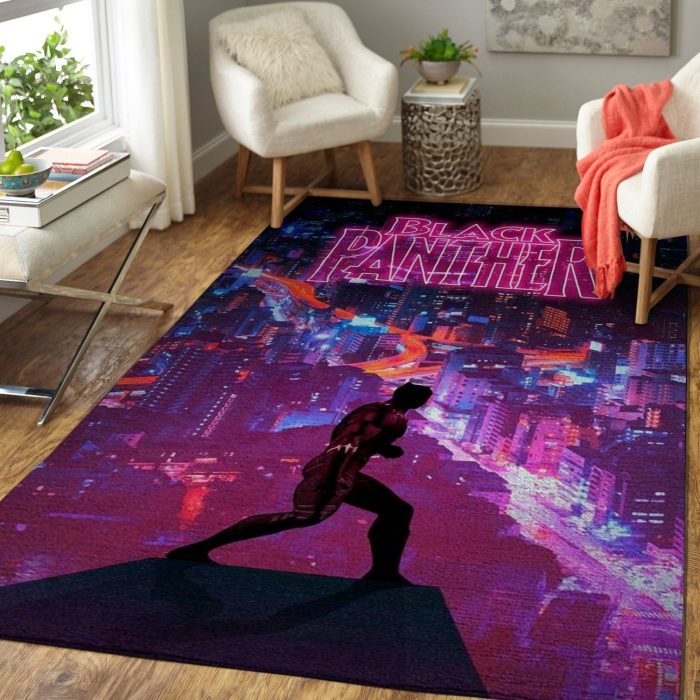 Black Panther Avengers Marvel Movies Area Rugs Living Room Carpet Local Brands Floor Decor