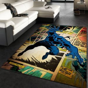 Black Panther Hero Movie Area Rug Living Room Us Decor