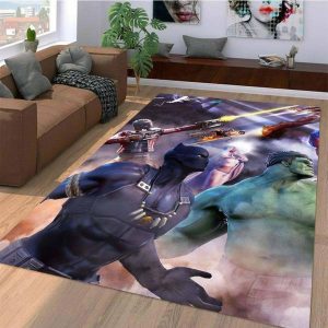 Black Panther Superheros Area Rugs Marvel Movies Living Room Carpet Local Brands Floor Decor