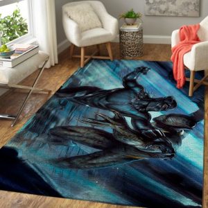 Black Panther Vs Erik Killmonger Black Panther Movie Area Rugs Living Room Carpet Floor Decor