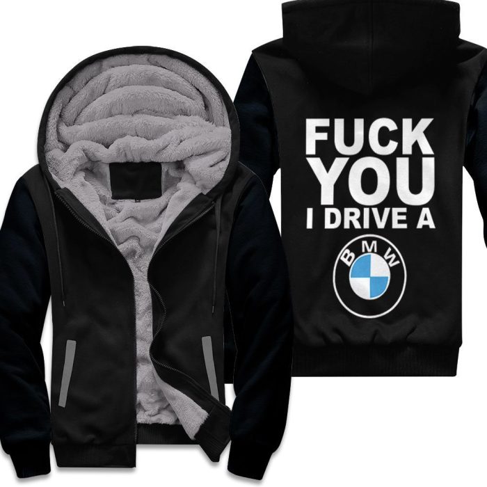 Bmw Auto Logo I Drive A Bmw 3D Unisex Fleece Hoodie