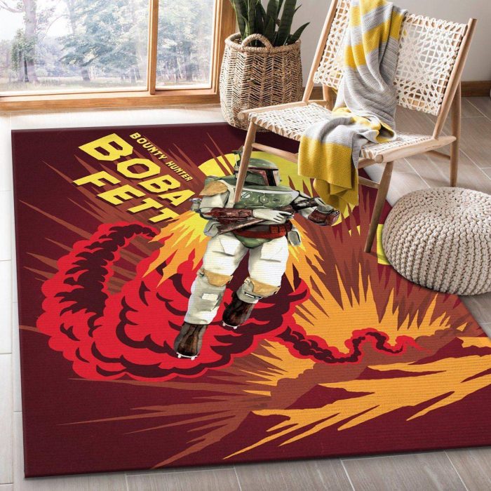 Boba Fett Rug Star Wars Funky Explosions