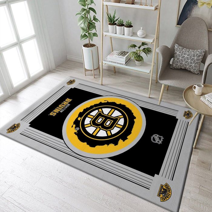 Boston Bruins Nhl Ice Hockey Team Area Rugs Living Room Carpet Fn110102 Local Brands Floor Decor