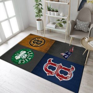 Boston Celtics Area Rugs Boston Red Sox Area Rug Boston Bruins Area Rug New England Patriots Area Rug Living Room And Bed Room Rug Decor
