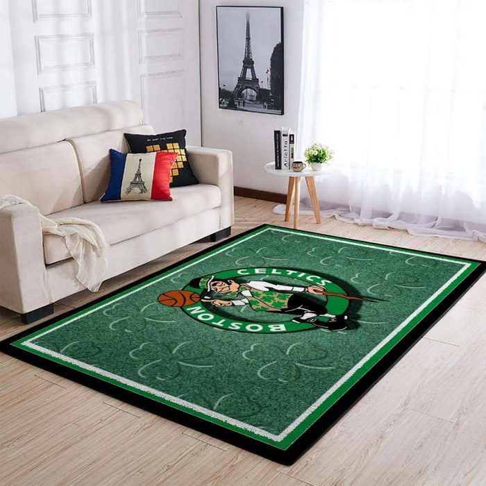 Boston Celtics Area Rugs Living Room Carpet Basketball Rugs Local Brands Floor Decor