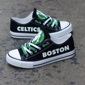 Boston Celtics NBA Basketball 3 Gift For Fans Low Top Custom Canvas Shoes