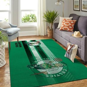 Boston Celtics Nba Team Logo Rug Room Carpet Custom Area Floor Home Decor