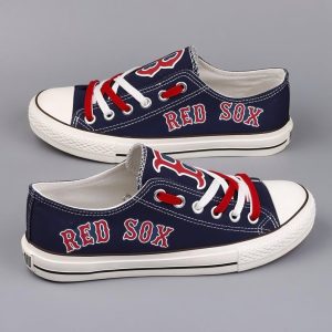 Boston Red Sox MLB Baseball 2 Gift For Fans Low Top Custom Canvas Shoes