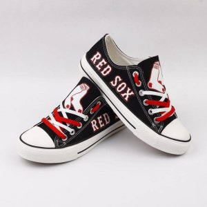 Boston Red Sox MLB Baseball 4 Gift For Fans Low Top Custom Canvas Shoes