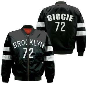 Brooklyn Nets Biggie Black Music Edition 2019 Bomber Jacket