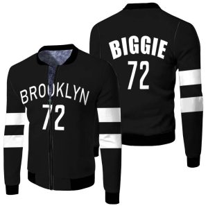 Brooklyn Nets Biggie Black Music Edition 2019 Fleece Bomber Jacket