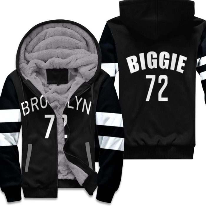 Brooklyn Nets Biggie Black Music Edition 2019 Unisex Fleece Hoodie