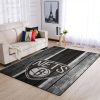 Brooklyn Nets Nba Team Logo Wooden Style Nice Gift Home Decor Rectangle Area Rug
