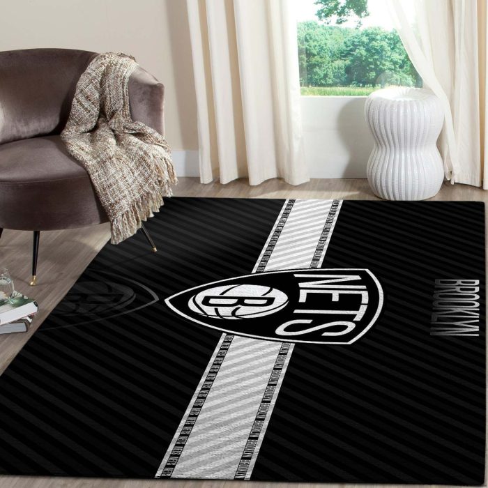 Brooklyn Nets Rug Basketball Floor Decor