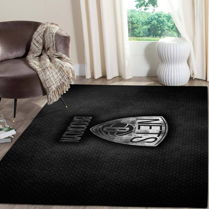 Brooklyn Nets Rug Basketball Floor Decor