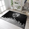 Brooklyn Nets Skyline Area Rug Living Room And Bedroom Rug Us Decor