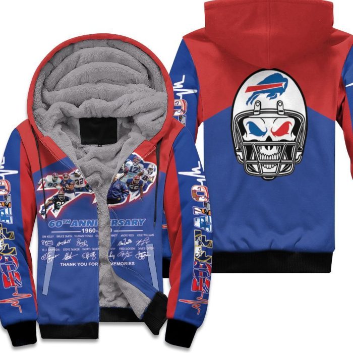 Buffalo Bills 2020 Afc East Division Champs 60Th Anniversary Legend With Sign Unisex Fleece Hoodie