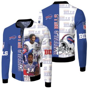 Buffalo Bills Afc East 2020 Stefon Diggs Fleece Bomber Jacket